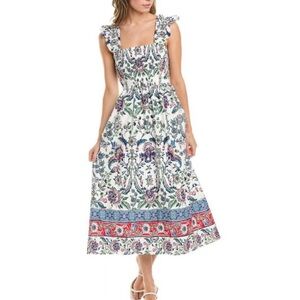 NWT Anne Klein Floral Smocked Dress
